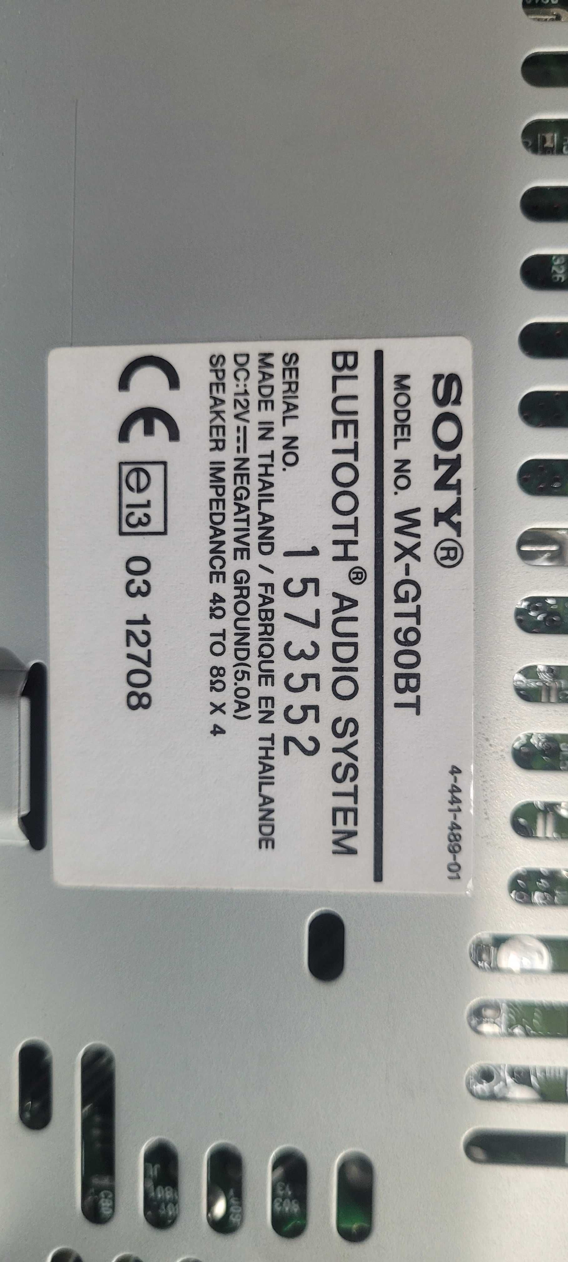 Sony WX-GT90BT radio samochodowe