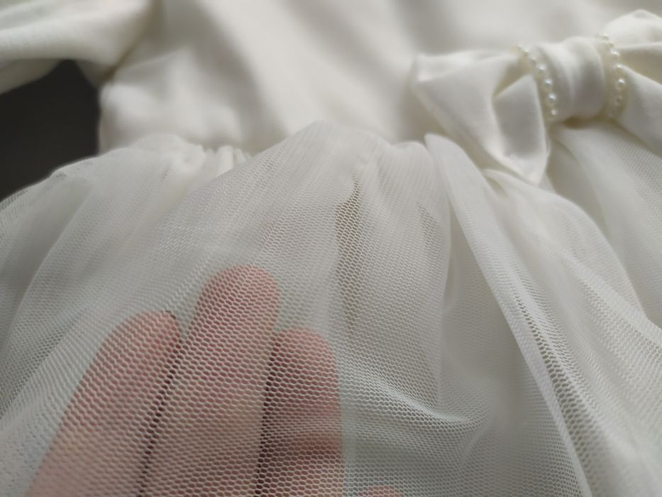 Sukienka Balumi roczek chrzest r. 80