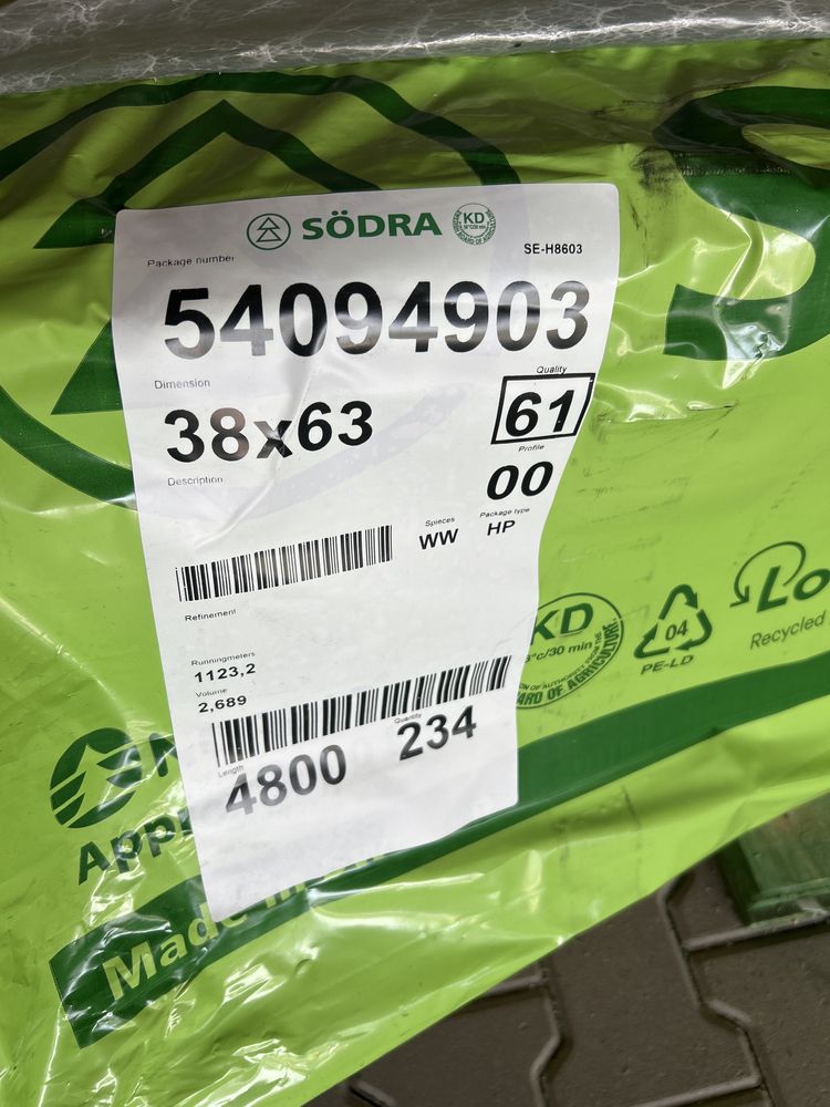Sodra, drewno suszone, drewno konstrukcyjne