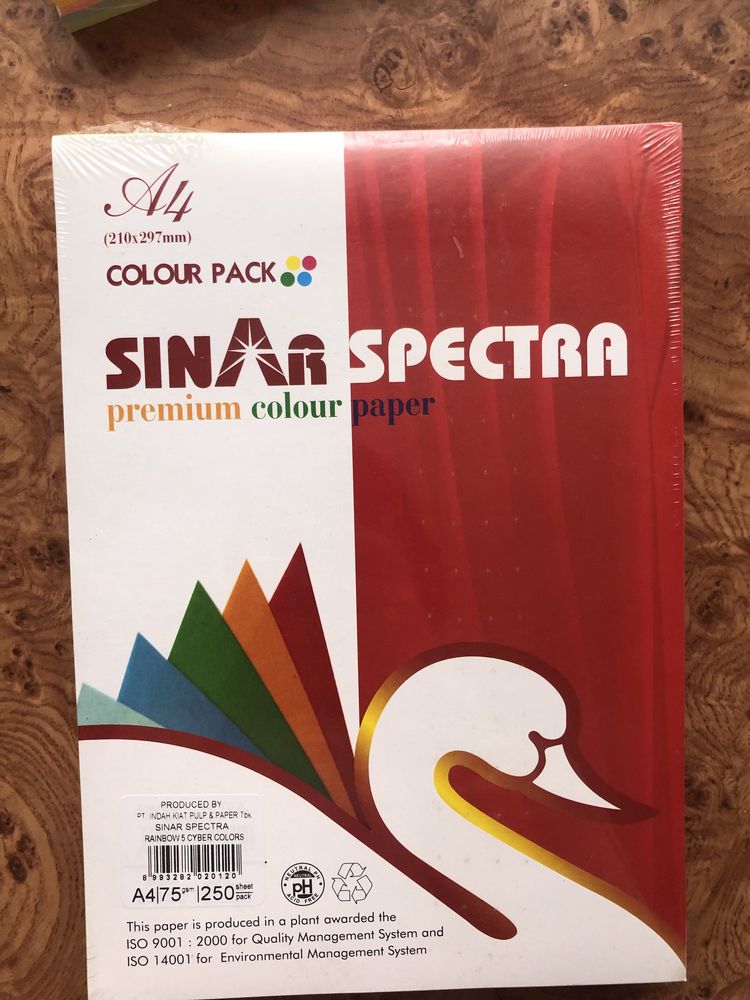 Набір кольорового паперу формату А4 щільністю 75 г/м2 250 л