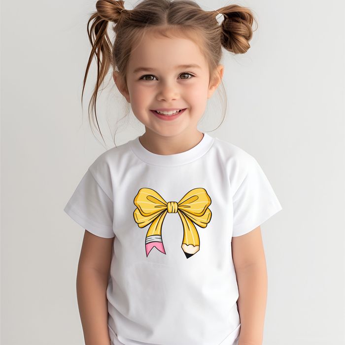 Koszulka dla dziewczynki do szkoły przedszkola dziecięca biała 116-152