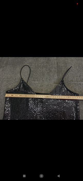 Czarna mini sukienka 34 XS H&M