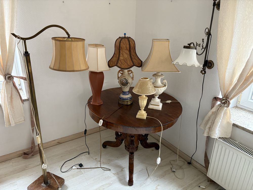 Lampka nocna retro zestaw lamp