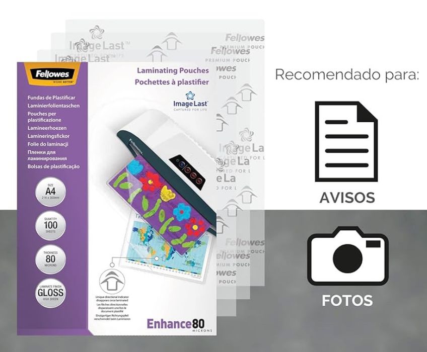 100 capas para plastificar - A4
