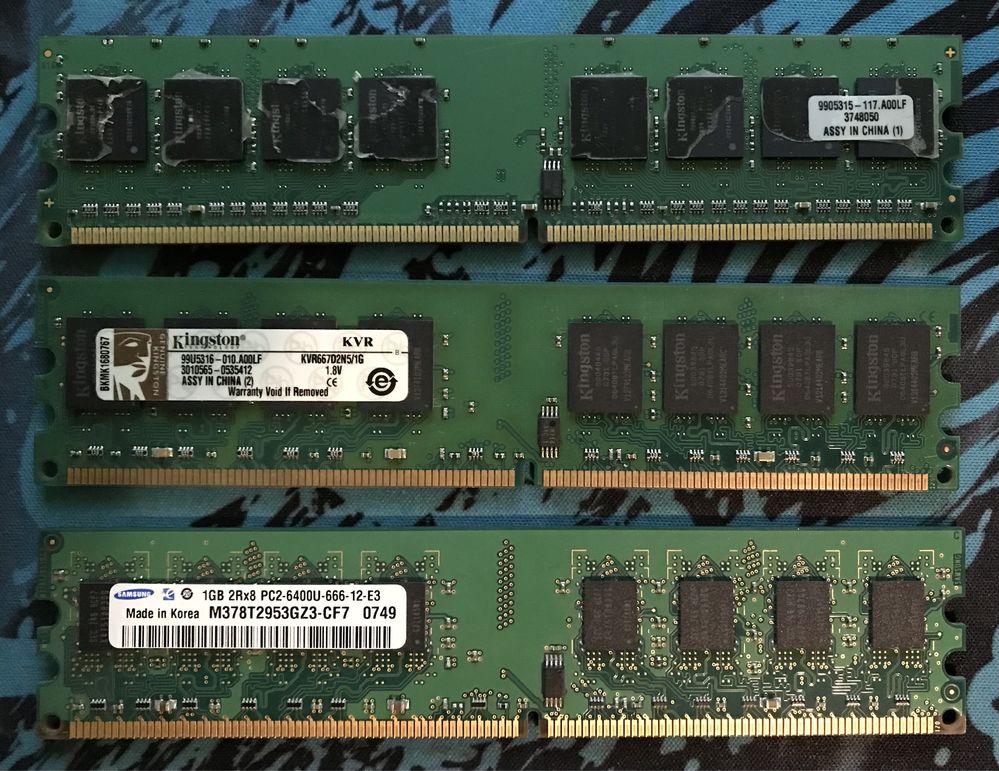 Оперативная память ddr2 1gb