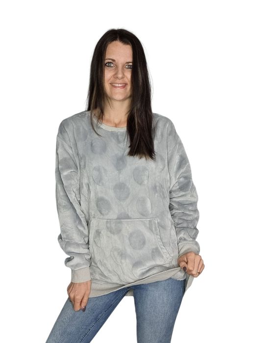 Szara ciepla bluza rozmiar 46/48