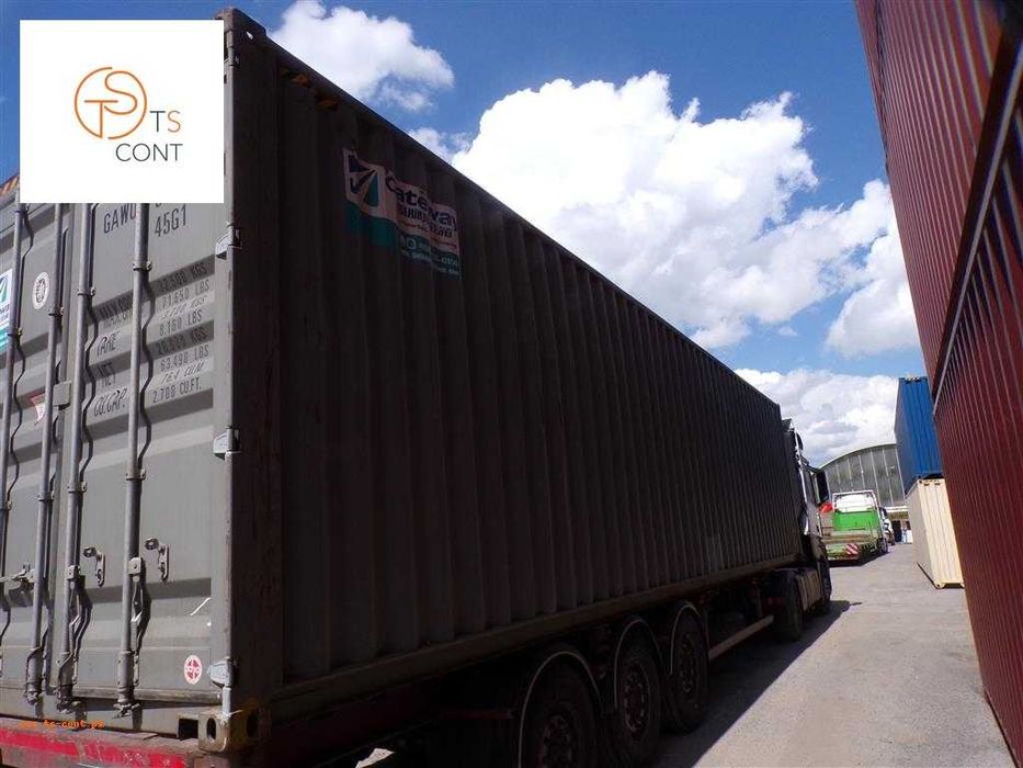 Kontener morski magazynowy budowlany 40 HC używany–stan IICL – TS-CONT