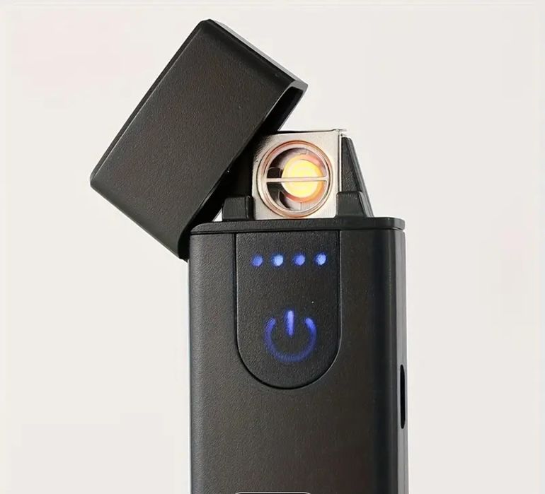 Zapalniczka wiatroodporna USB z dotykową aktywacja. Ładowanie USB.