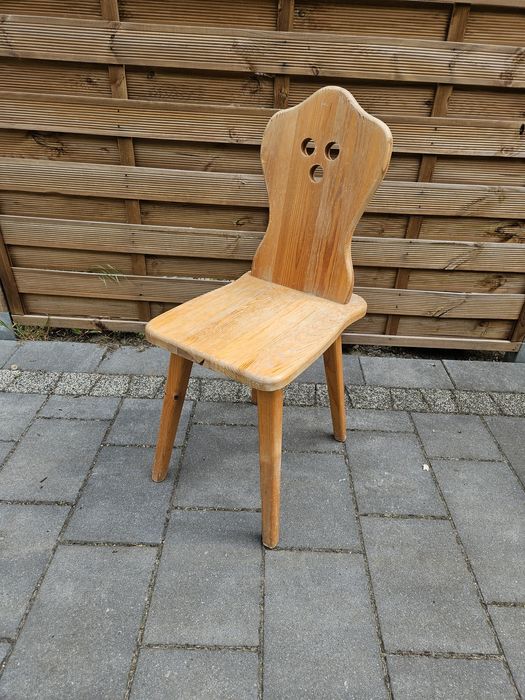 Krzesło drewniane prl