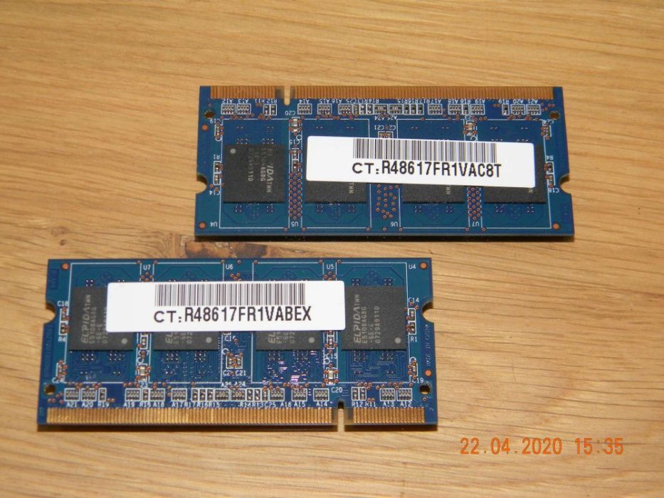 Pamięć RAM Ramaxel 2 x 512 Mb DDR2 SODIMM PC2-5300S-555 do laptopa