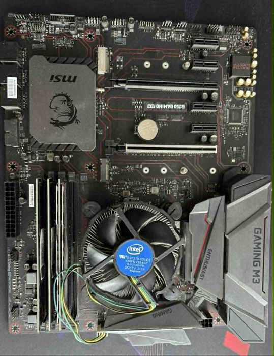 Zestaw MSI B250 GAMING M3 + SSD M.2 + Wi-Fi + chłodzenie Intel