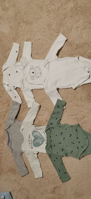 Wyprawka/paczka 50 szt. ubranek dziecięcych r56 H&M, Smyk, Z&Z, Tomme