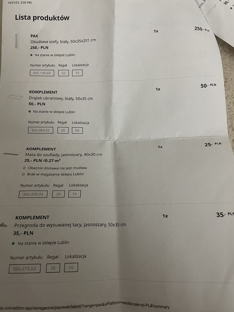 Sprzedam szafke do garderoby/ sypialni  IKEA