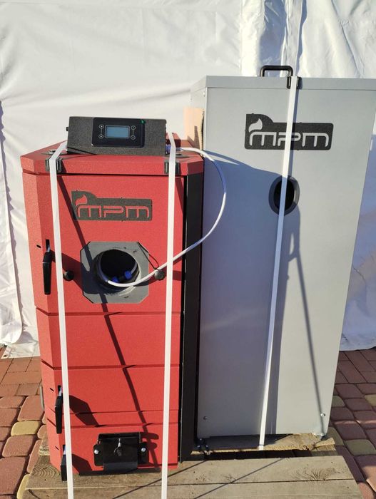 KOCIOŁ PIEC DWUPALIWOWY drewno-pellet MPM Wood Pell 14 kW EcoTouch