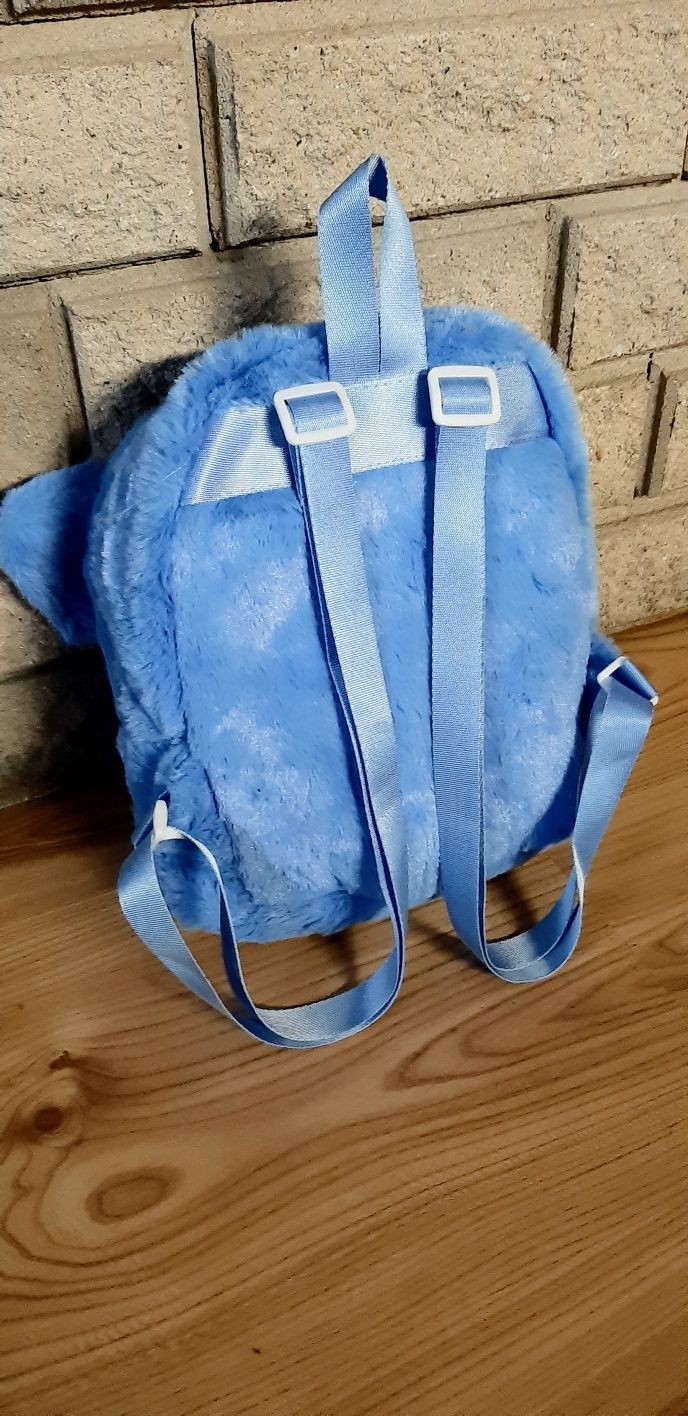 Plecak Stitch niebieski szkolny przedszkolny pojemny pluszowy
