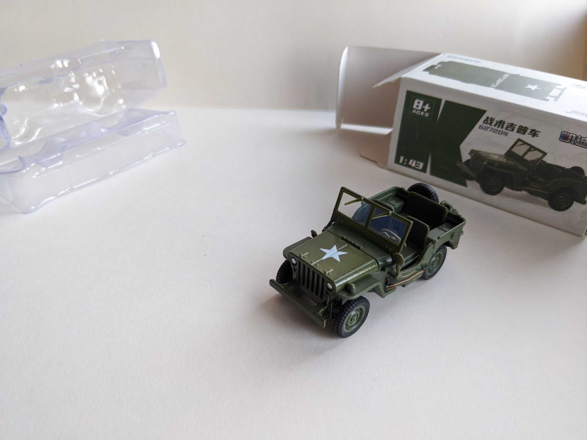 Kolekcjonerski model Jeep Willys MB 1/43 Samochody Wojskowe z II Wojny