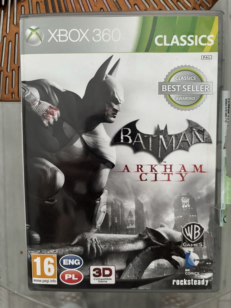 Gra Batman Arkham City oraz Kinect Adventures xbox 360