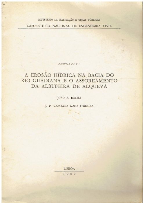 10309 A erosão hídrica na bacia do rio Guadiana e o assoreamento da A