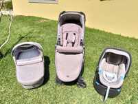 Conjunto Trio Chicco - Carrinho + Alcofa e Ovo