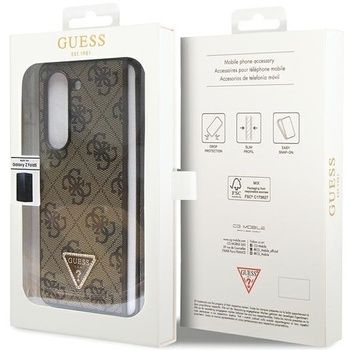 Oryginalne Etui GUESS hardcase Leather 4G Triangle Samsung Z Fold 5