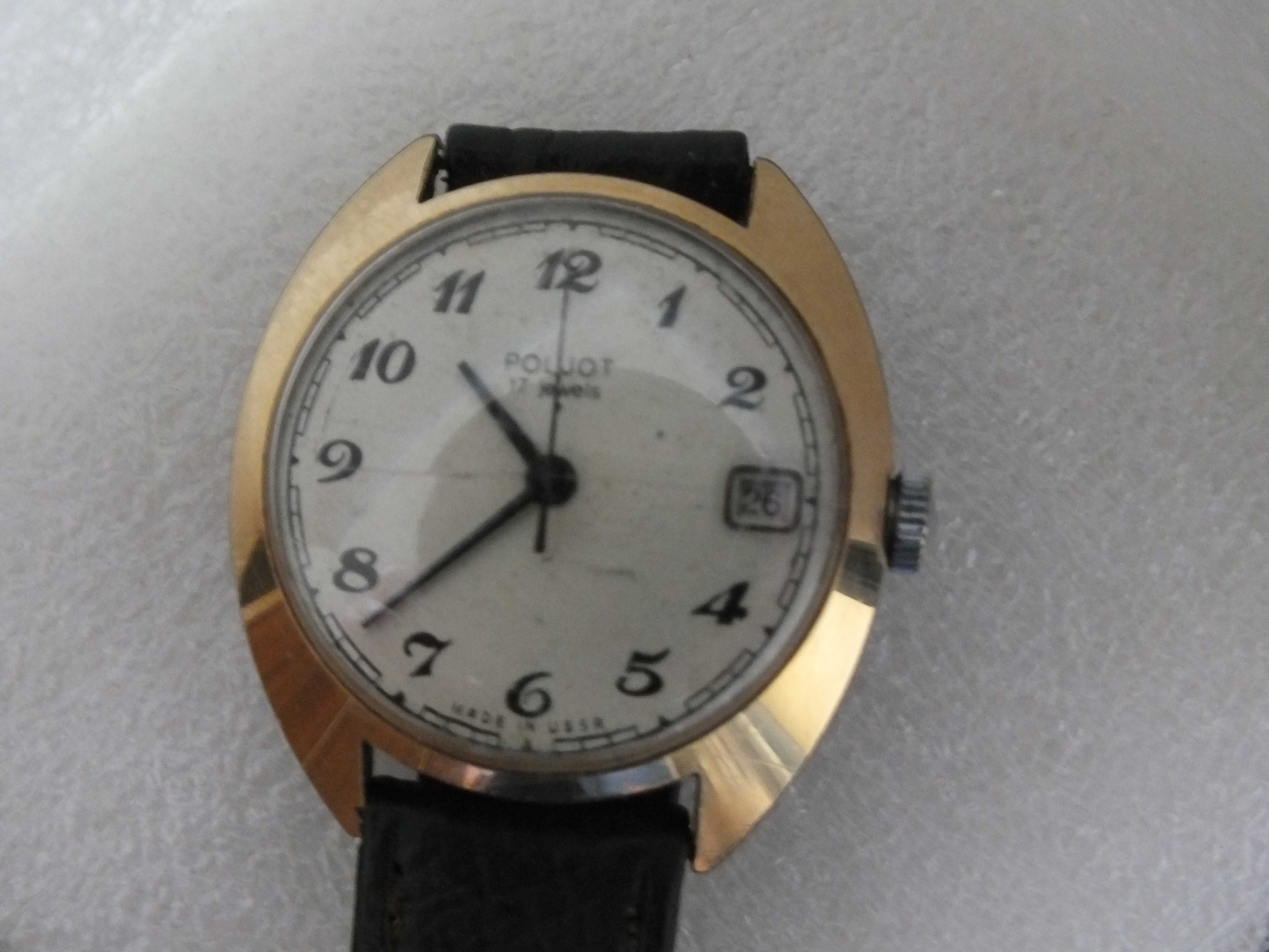 Zegarek złocony - POLJOT - 17 jawels. Radziecki  lata 70-  te XX w.