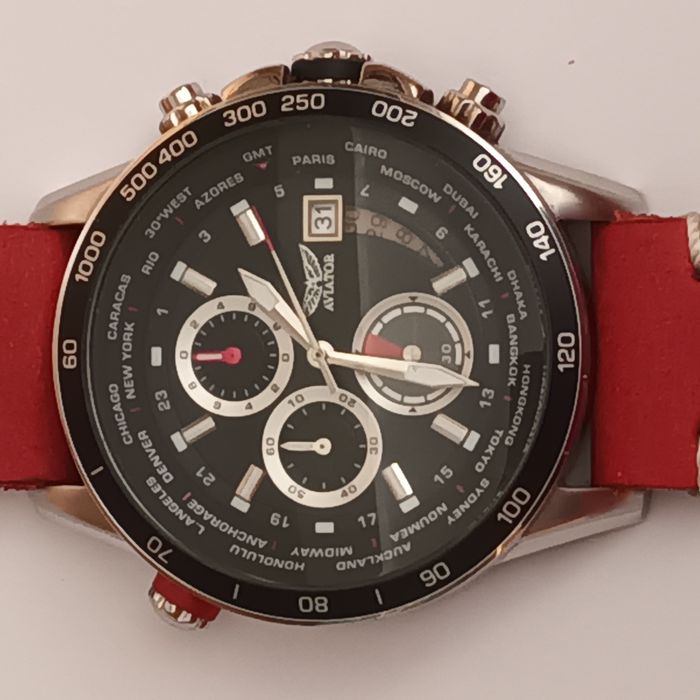 Zegarek Aviator nowy pasek