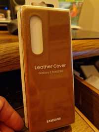Etui Leather Cover Samsung Galaxy Z Fold3 5G Skórzane Piękny BRĄZ Nowe