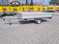 Przyczepa platforma DMC do 1500kg Burty alu Uniwersalna 330x180cm WYP