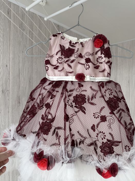 Фатинова св'яткова сукня, пишна, плаття на рік, 80, 86