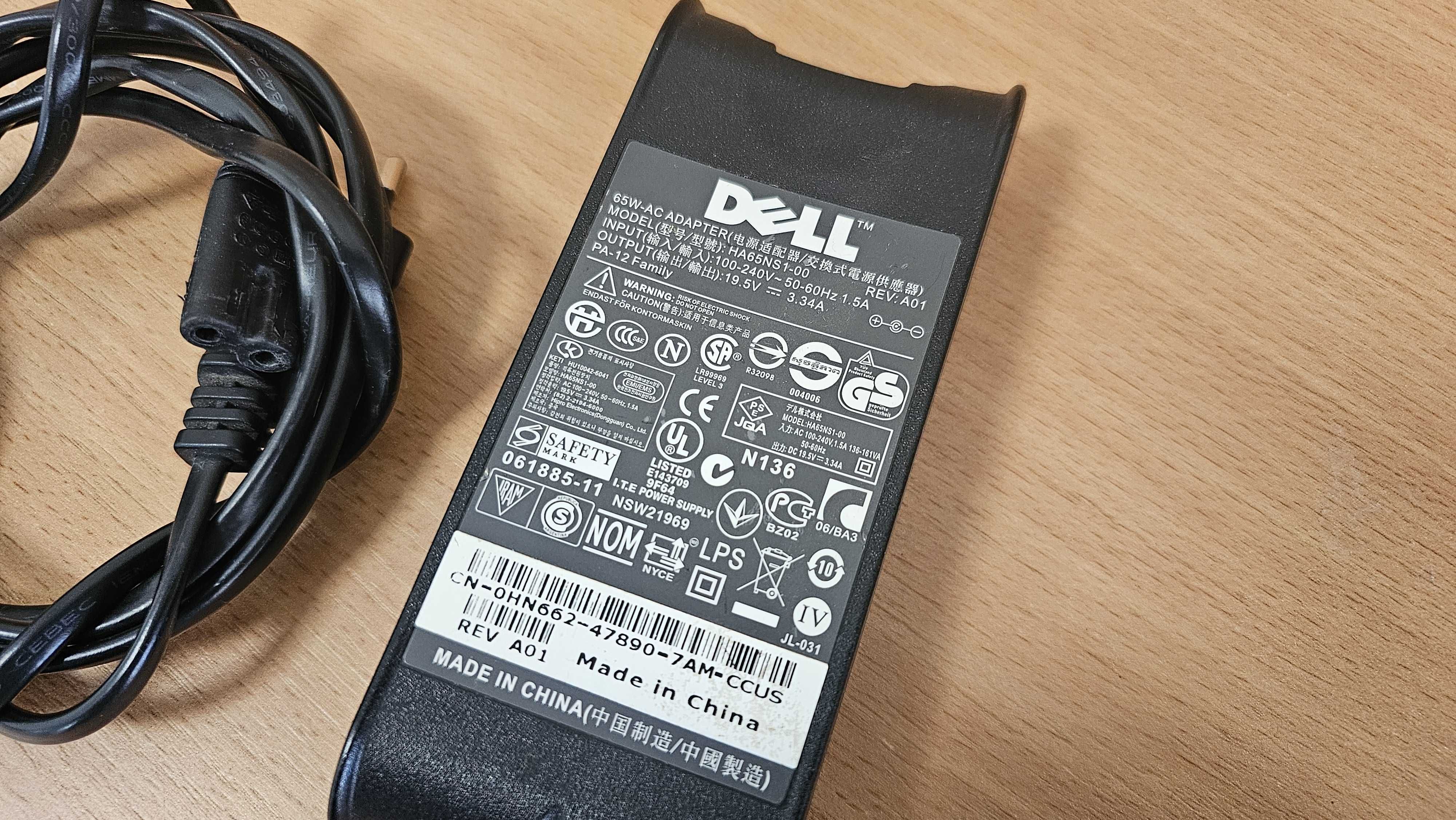 Oryginalny zasilacz DELL 65W HA65NS1-00 (19,5V / 3,34A)