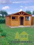 Domek działkowy Arek 6x4 z tarasem 2m
