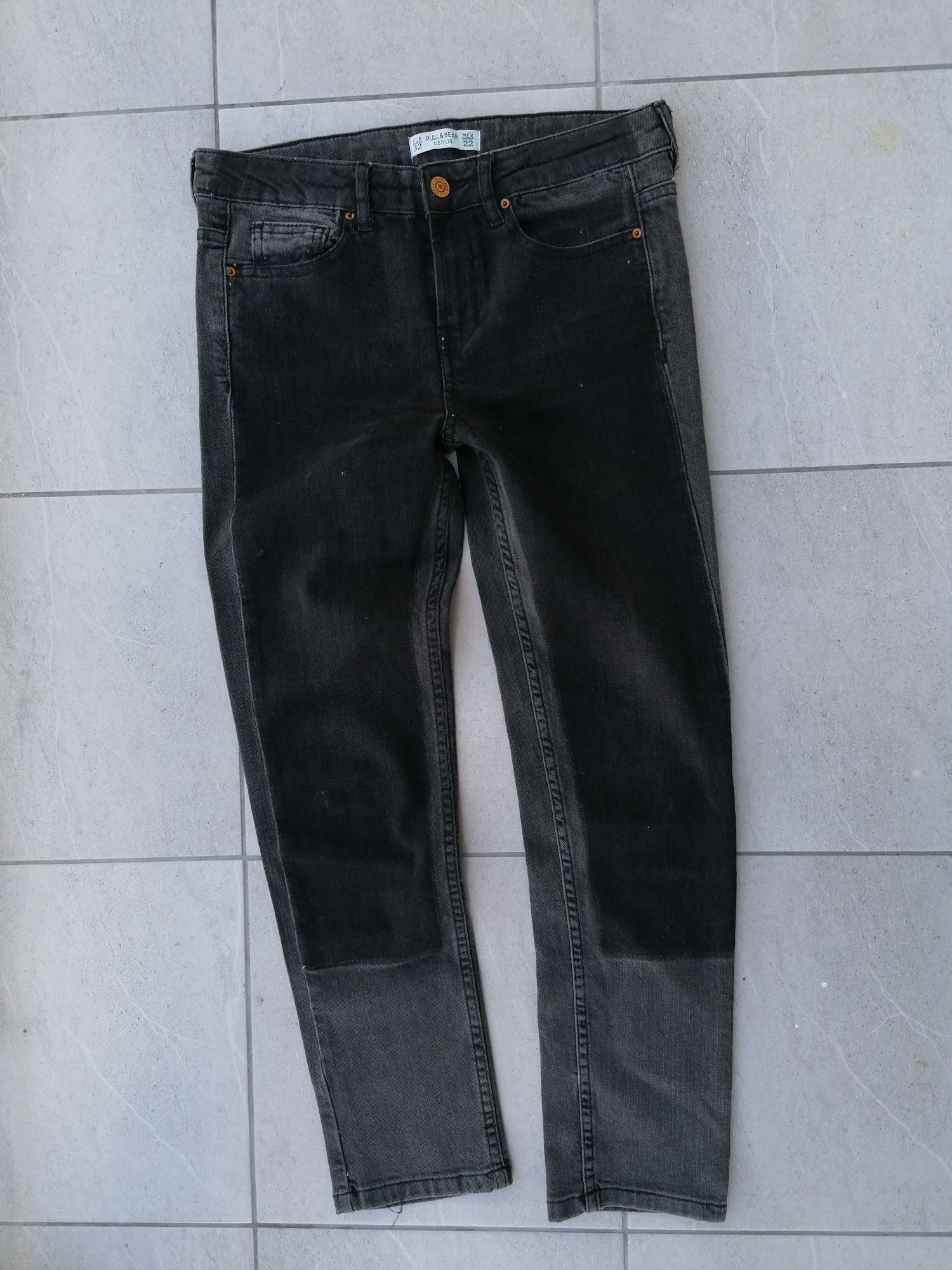 Pull and Bear * dżinsy spodnie denim rurki * XS