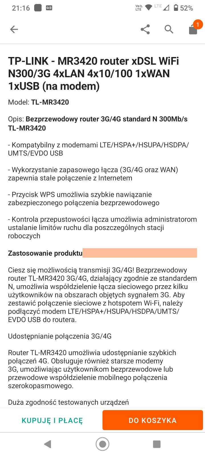 Router Wi-Fi Tp-Link  300mbs