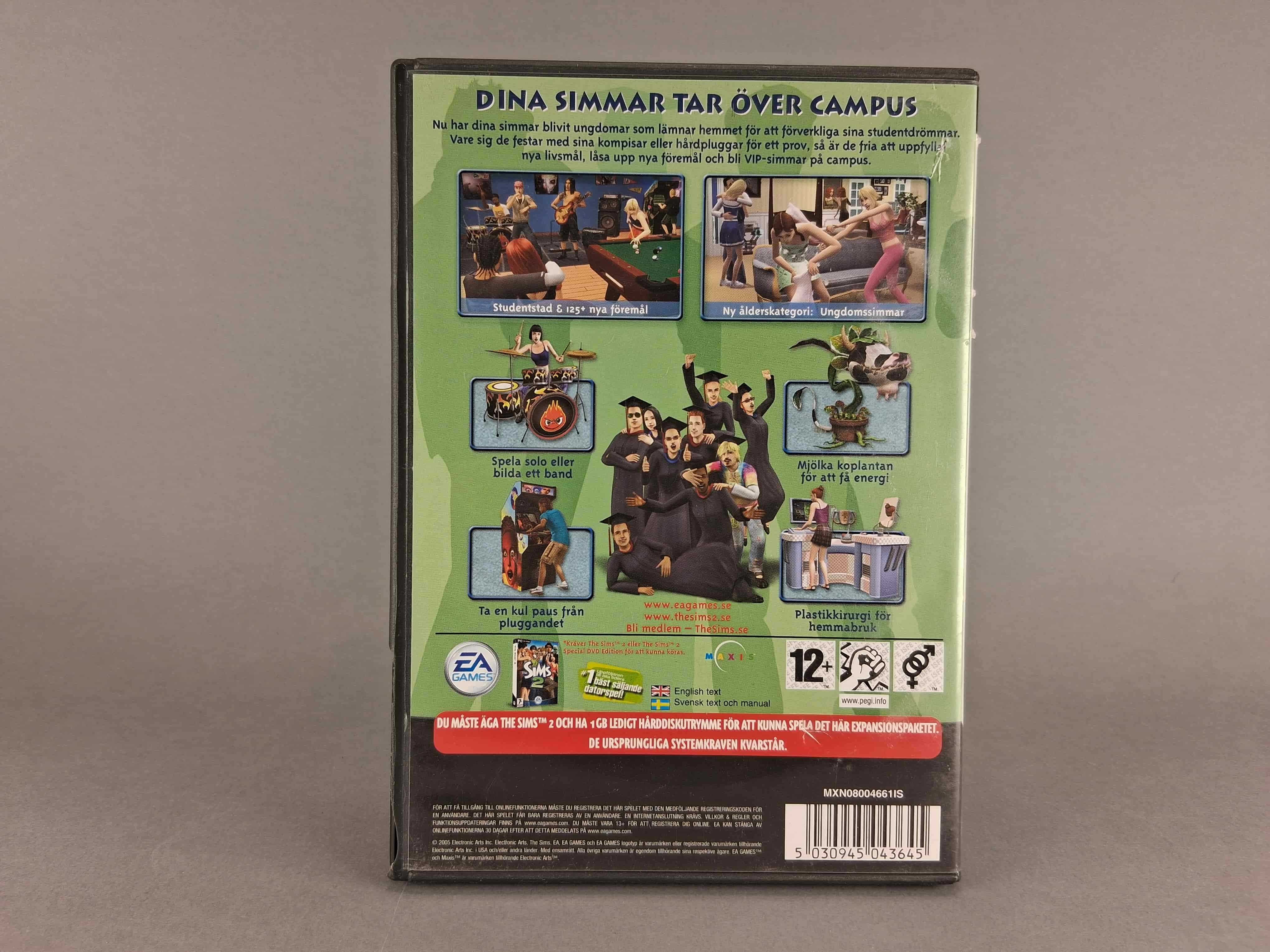 N007 Gra The Sims 2 University Studia Na PC Komputer Sims