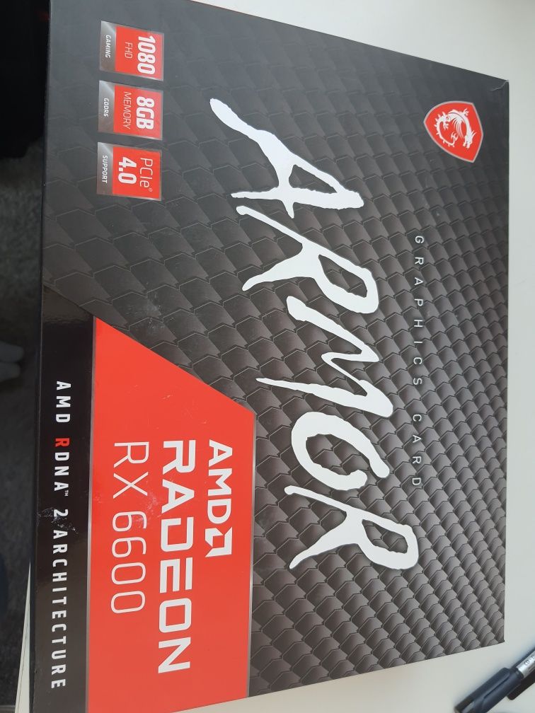Відеокарта AMD Radeon RX6600 8gb MSI Armor (гарантія)