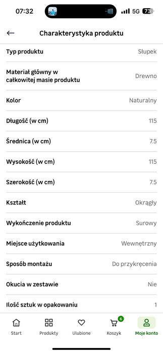 Słupek balustrady schody dębowy dębowe poręcze