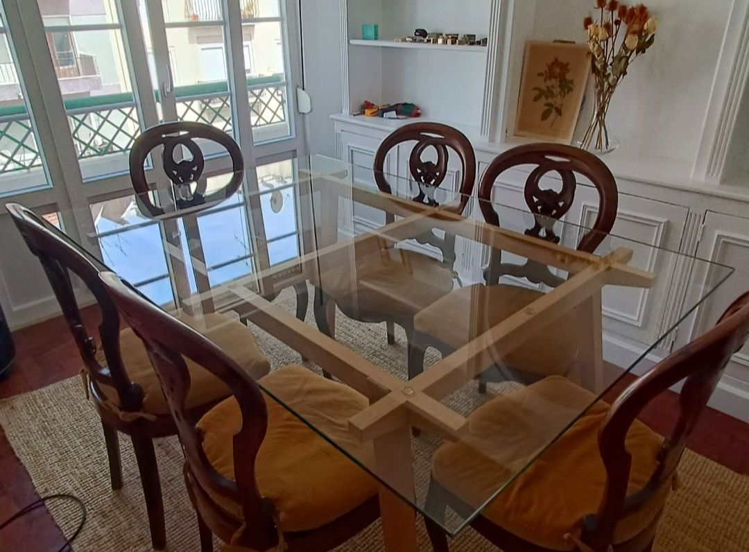 Mesa jantar vidro