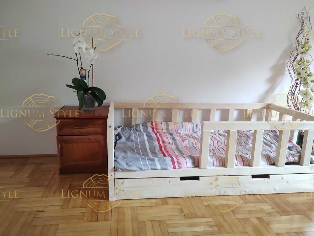 Łóżko Drewniane Dziecięce- Lite Drewno