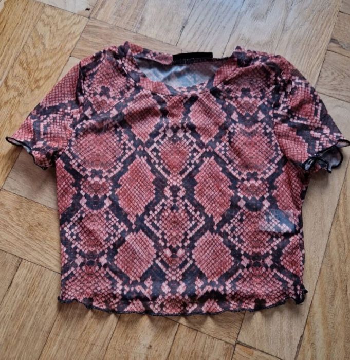 Bluzka top. Wzór wężowy.