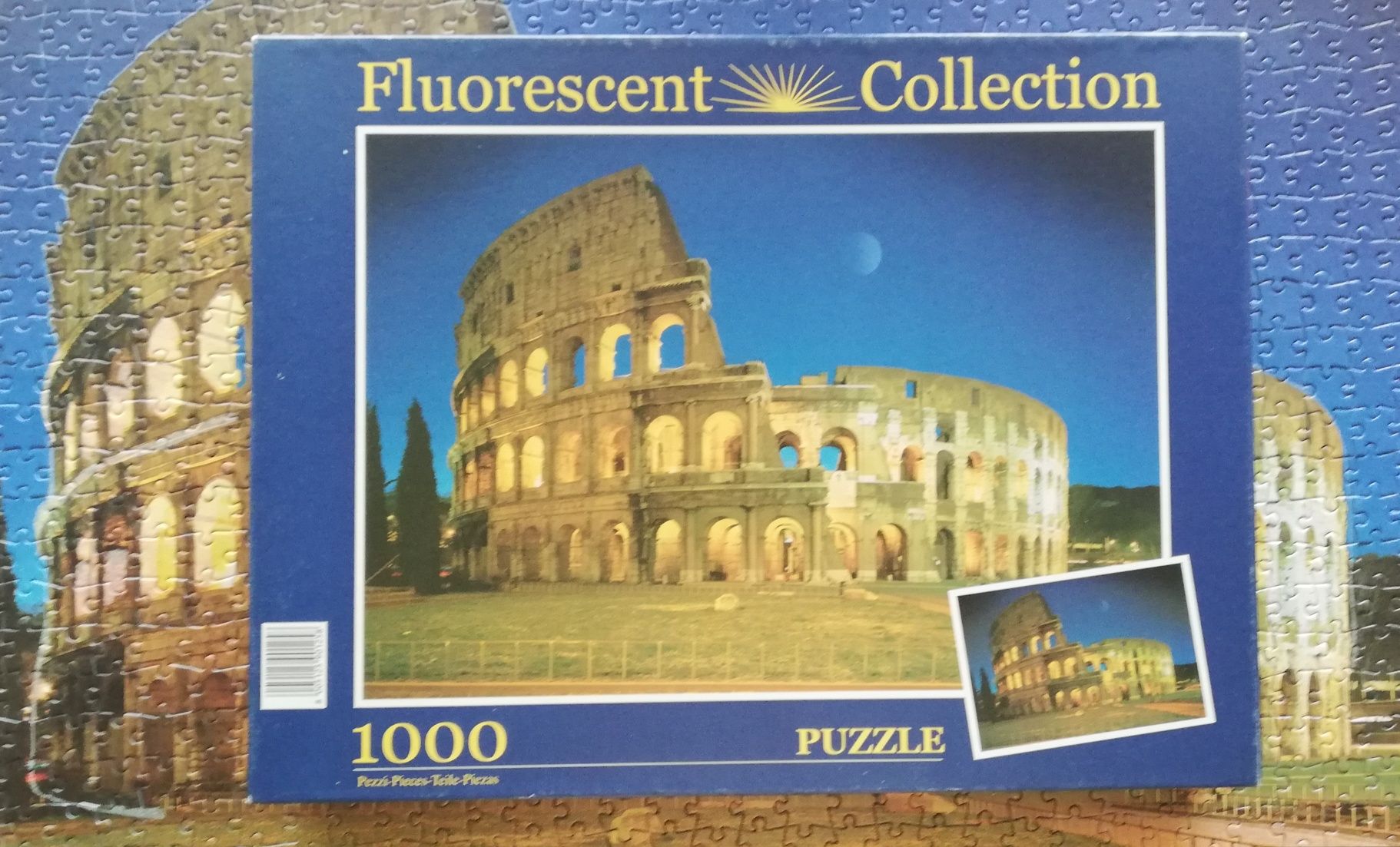 999 Peças Puzzle Coliseu Roma (Brilha no Escuro)