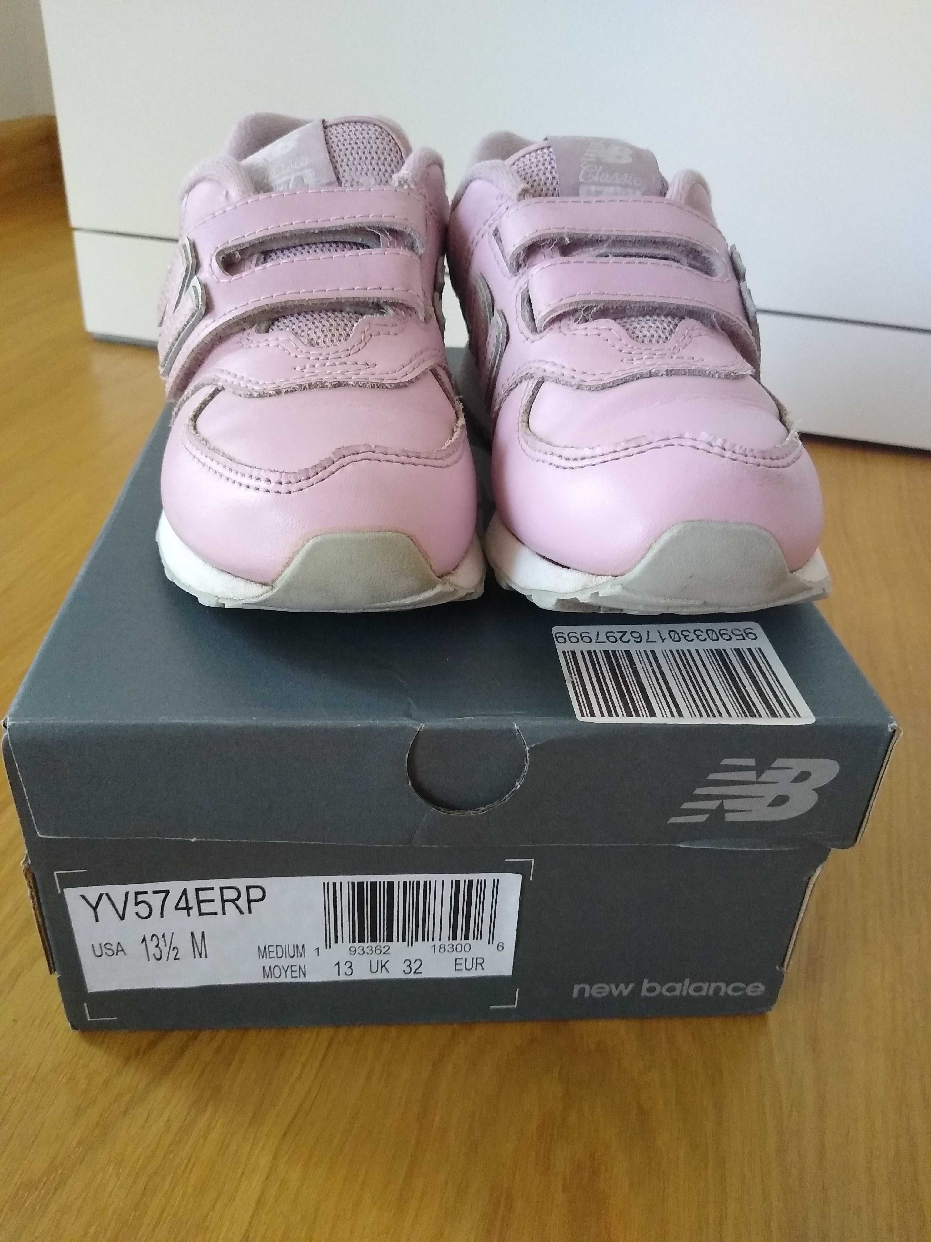 Różowe buty New Balance dla dziewczynki 32