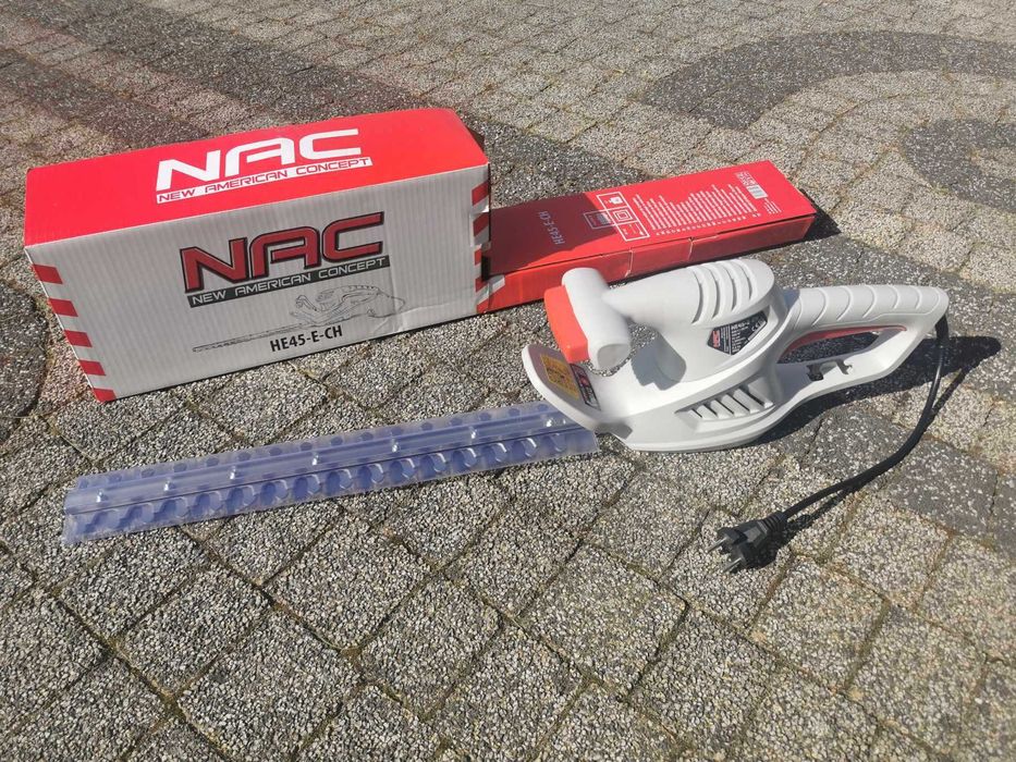 Elektryczne NOŻYCE DO ŻYWOPŁOTU 41cm silnik 450W NAC HE45-E-CH lekkie