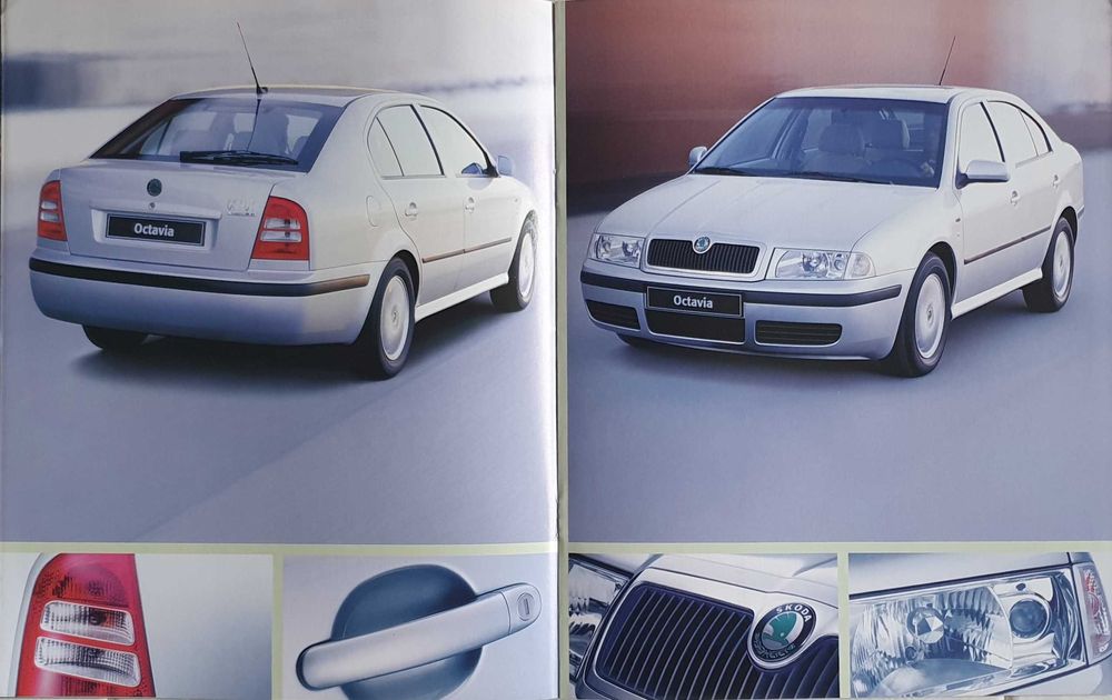 Catálogo automóvel Skoda Octavia - Ano 2000 - Portugal