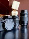CANON EOS100D + 2 lentes + 2 baterias + micro SD