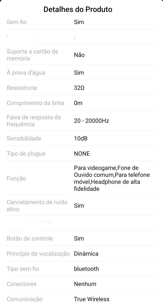 Phones Bluetooth Preto