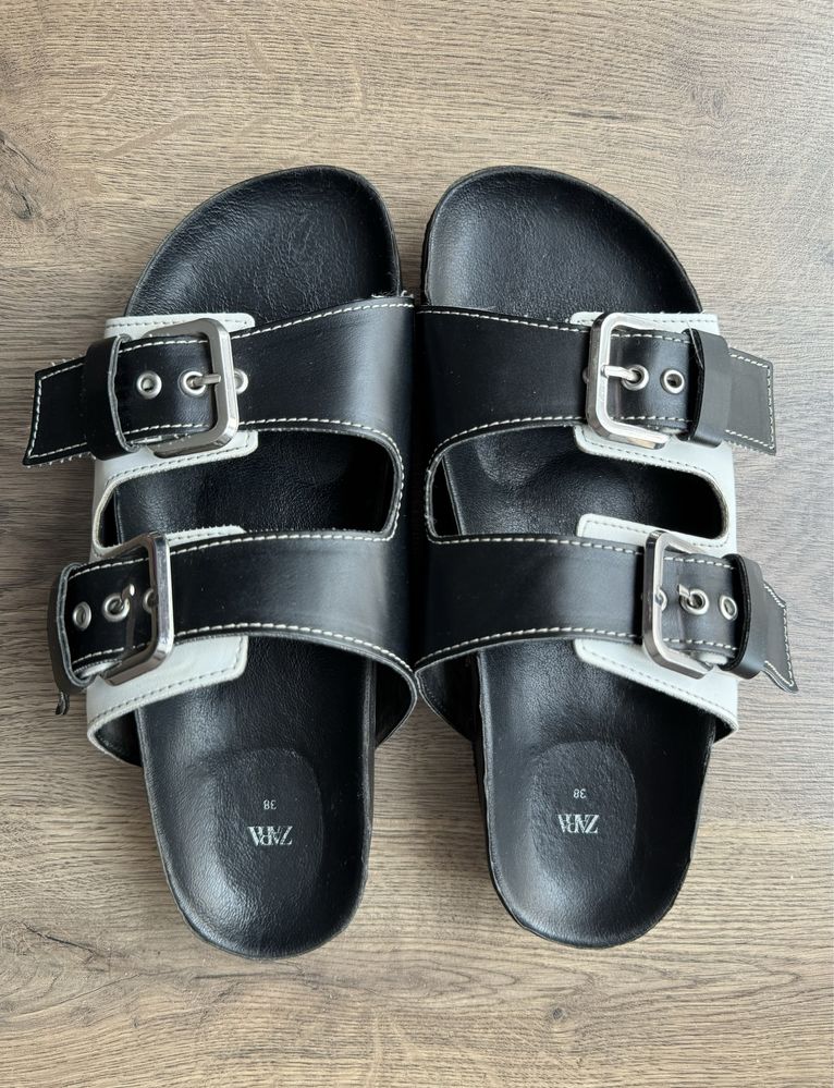 Шлепки шльопанці Zara birkenstock