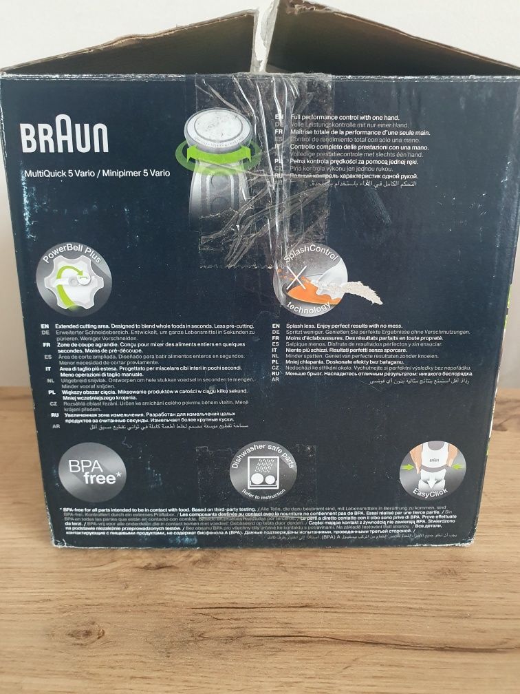 Blender ręczny 2w1 Braun MQ 5220 WH 1000 W