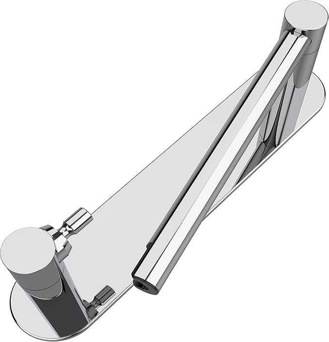 Uchwyt na papier toaletowy bez wiercenia chrom samoprzylepny ze stali