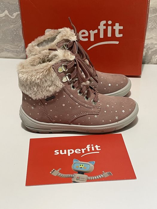 красивые кожаные зимние ботинки Superfit Gore-Tex 28 p