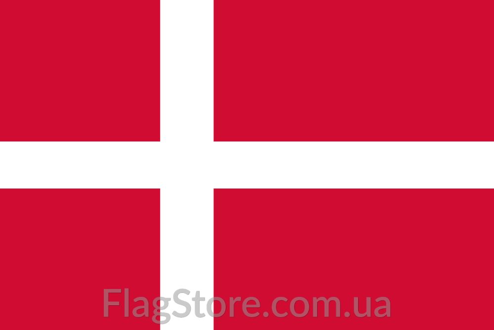 Датский флаг Дании 150х90 см датський прапор Данії Flag of Denmark